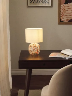 Lámpara de mesa de vidrio Bree