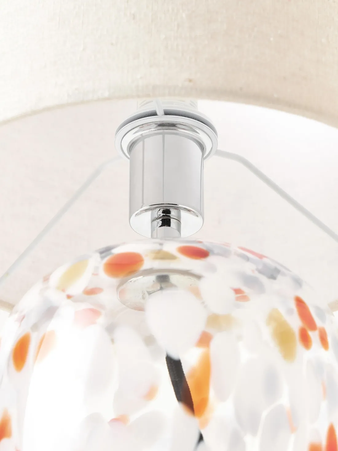 Lámpara de mesa de vidrio Bree