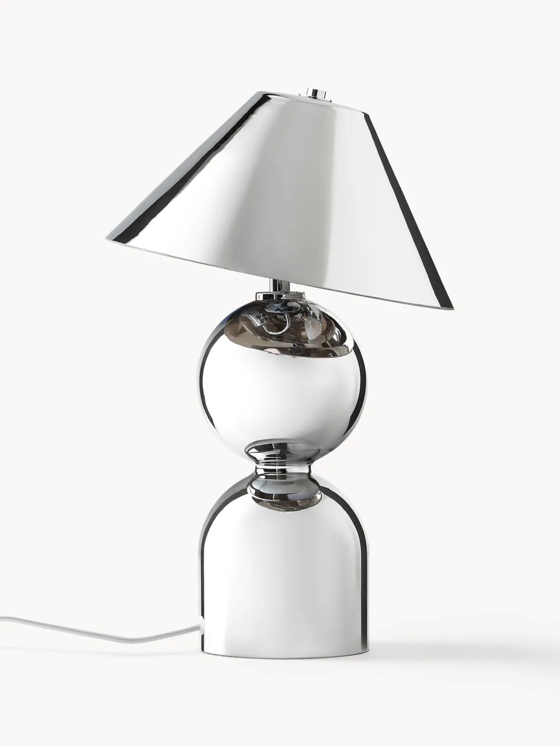 Lámpara de mesa de vidrio espejado Danielle