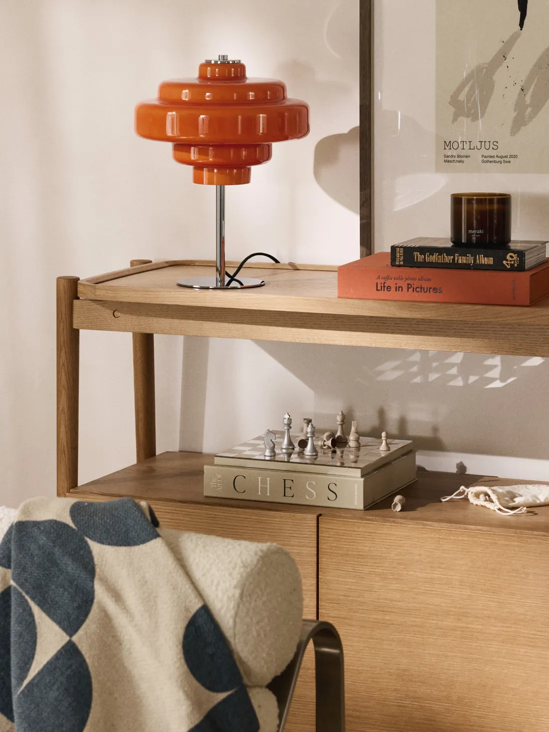 Lámpara de mesa de vidrio Millie