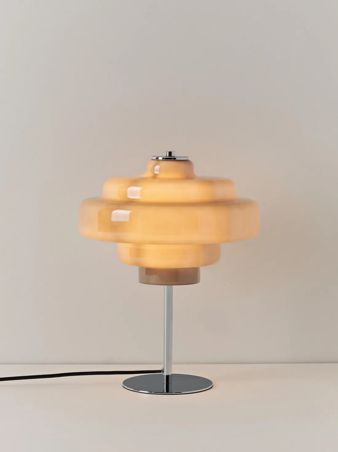 Lámpara de mesa de vidrio Millie