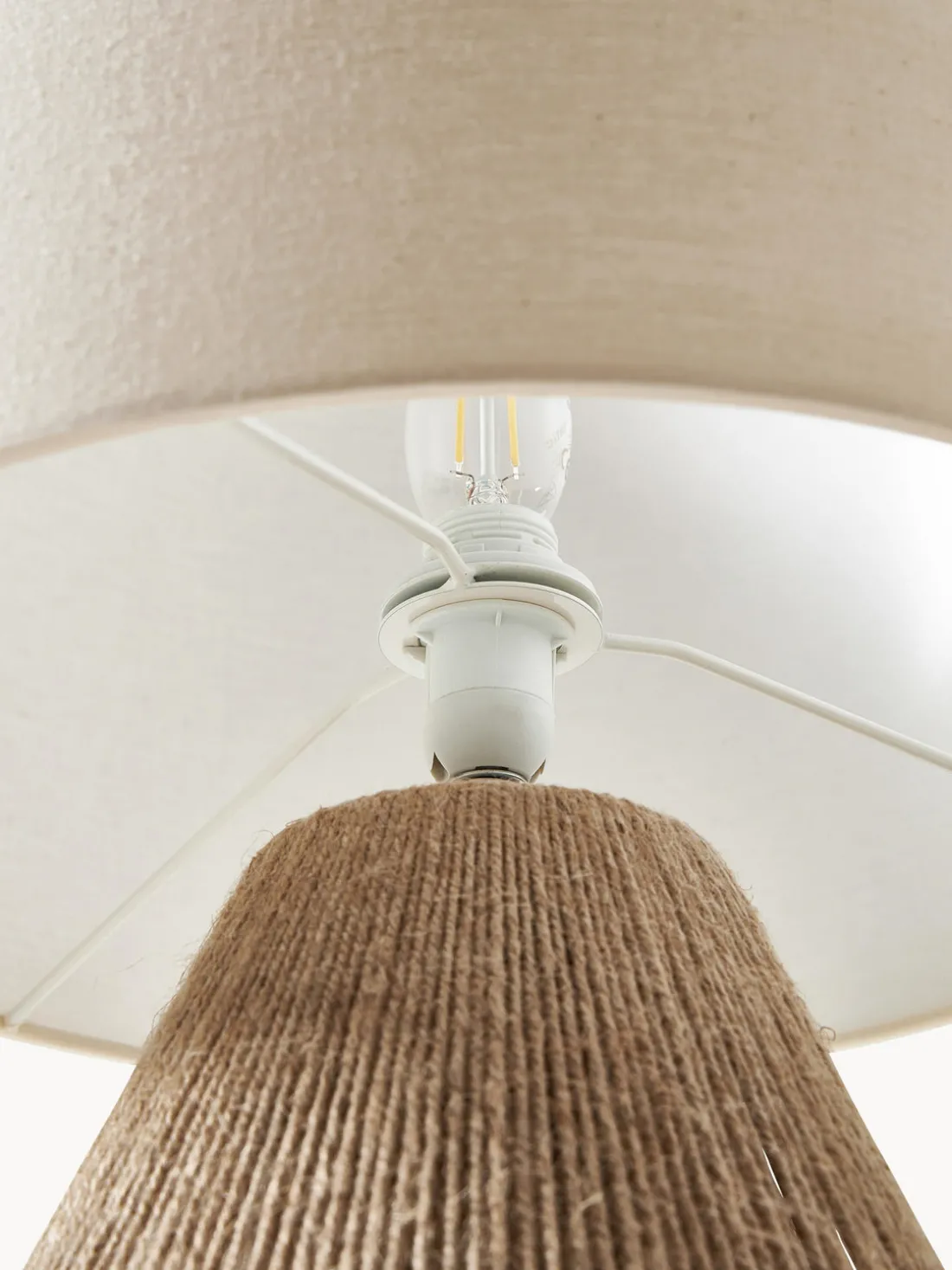 Lámpara de mesa de yute Cecillia