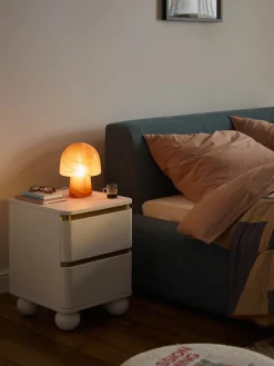 Lámpara de mesa efecto mármol Talia, tamaños diferentes