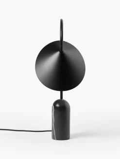 Lámpara de mesa grande ajustable con base de mármol Arum
