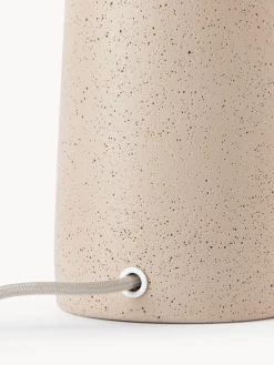 Lámpara de mesa grande con base de cemento Kaya