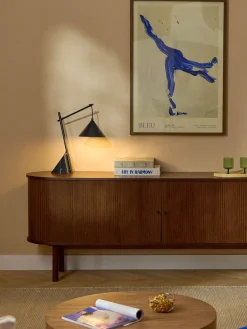 Lámpara de mesa grande con base de mármol Reyna