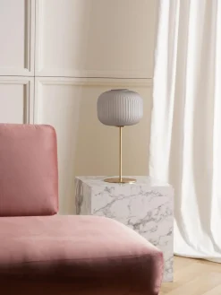 Lámpara de mesa grande de vidrio Sober