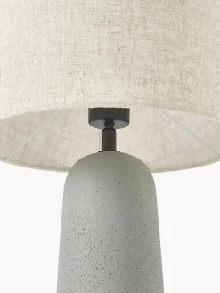 Lámpara de mesa grande de cemento Kaya