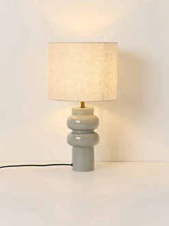 Lámpara de mesa grande de cerámica Christine