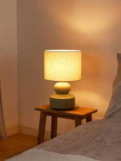 Lámpara de mesa grande de cerámica Georgina