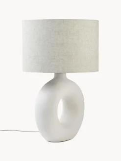 Lámpara de mesa grande de cerámica Gisella