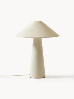 Lámpara de mesa grande de lino Ilena