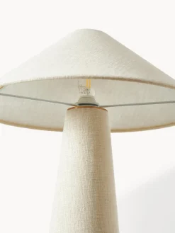 Lámpara de mesa grande de lino Ilena