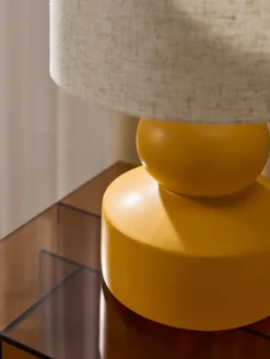 Lámpara de mesa grande de cerámica Georgina