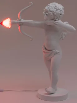 Lámpara de mesa grande regulable Cupido