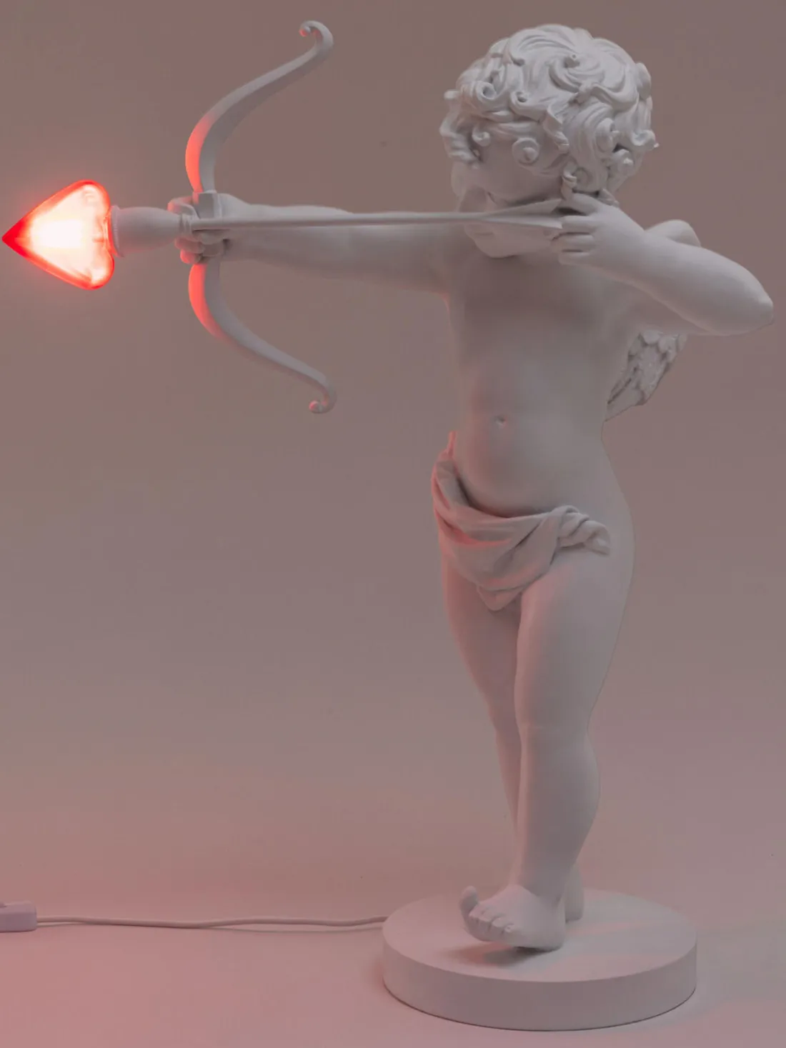 Lámpara de mesa grande regulable Cupido