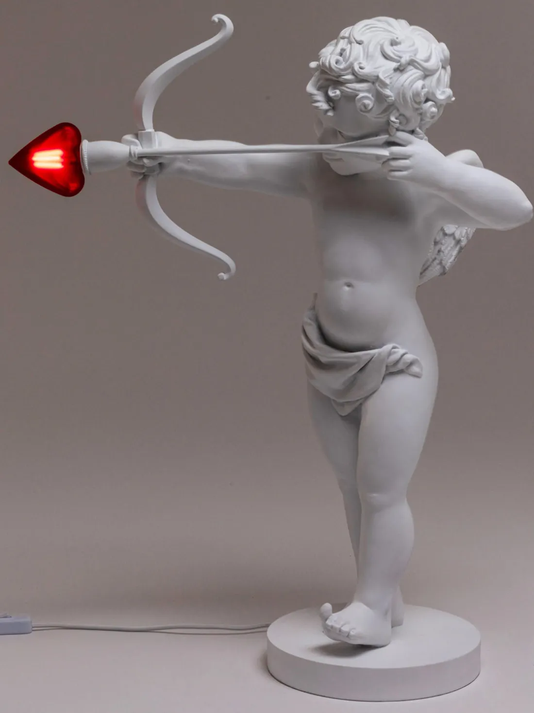 Lámpara de mesa grande regulable Cupido