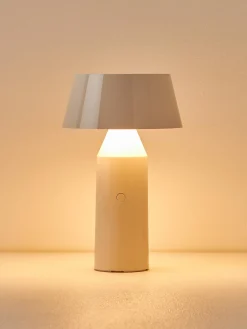 Lámpara de mesa LED Bicoca, con pantalla ajustable regulable, pórtatil
