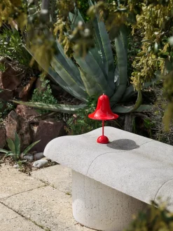 Lámpara de mesa LED de diseño Verner Panton Pantop, portátil