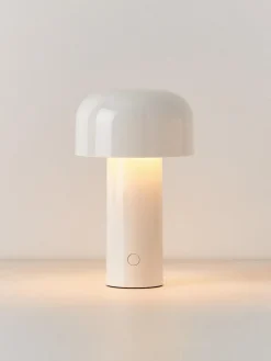 Lámpara de mesa LED pequeña regulable Bellhop, portátil