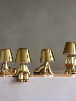 Lámpara de mesa LED pequeña regulable Golden Brothers Tom