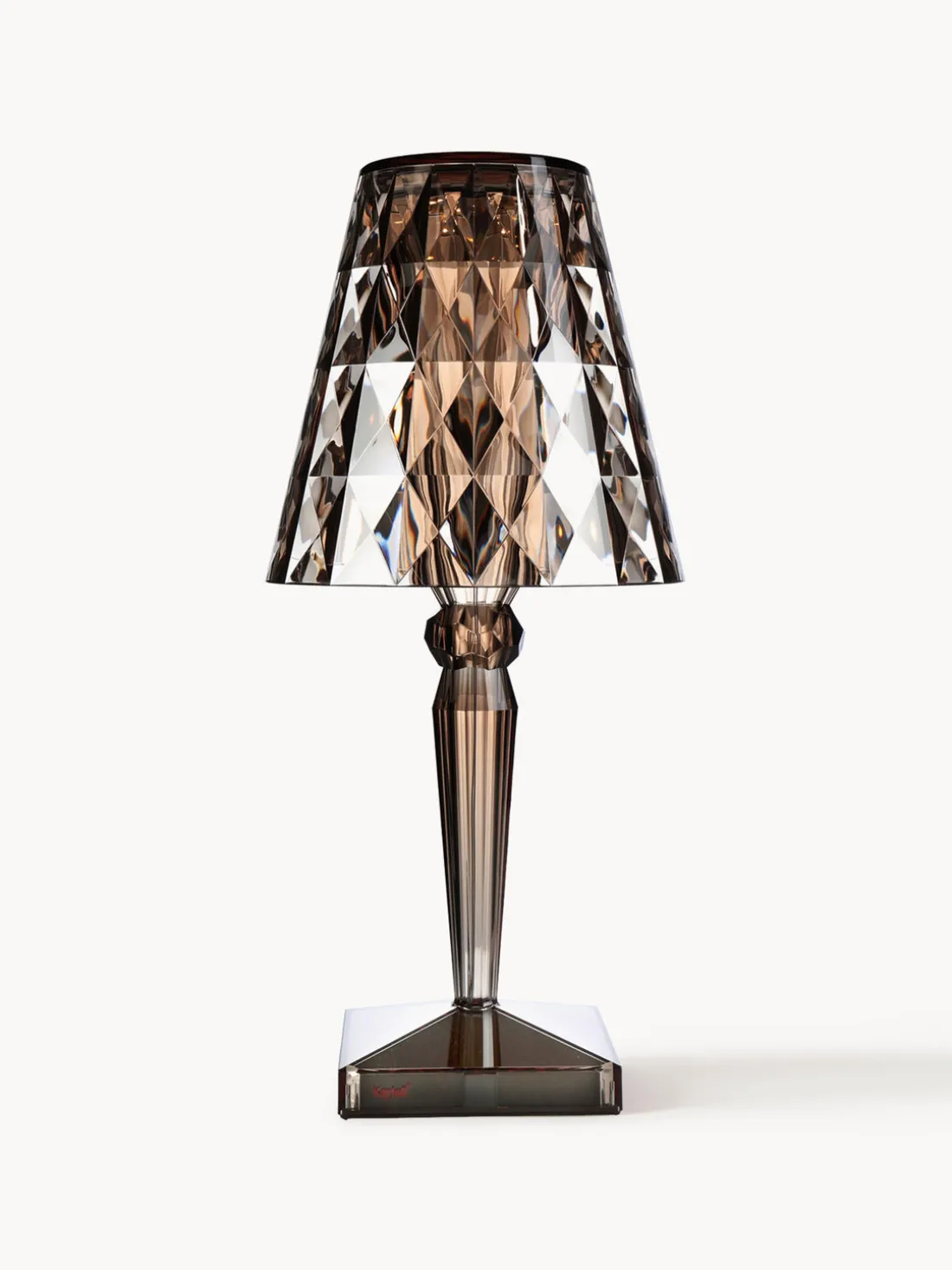 Lámpara de mesa LED regulable Big Battery, portátil, 37 cm