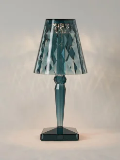 Lámpara de mesa LED regulable Big Battery, Al 37 cm