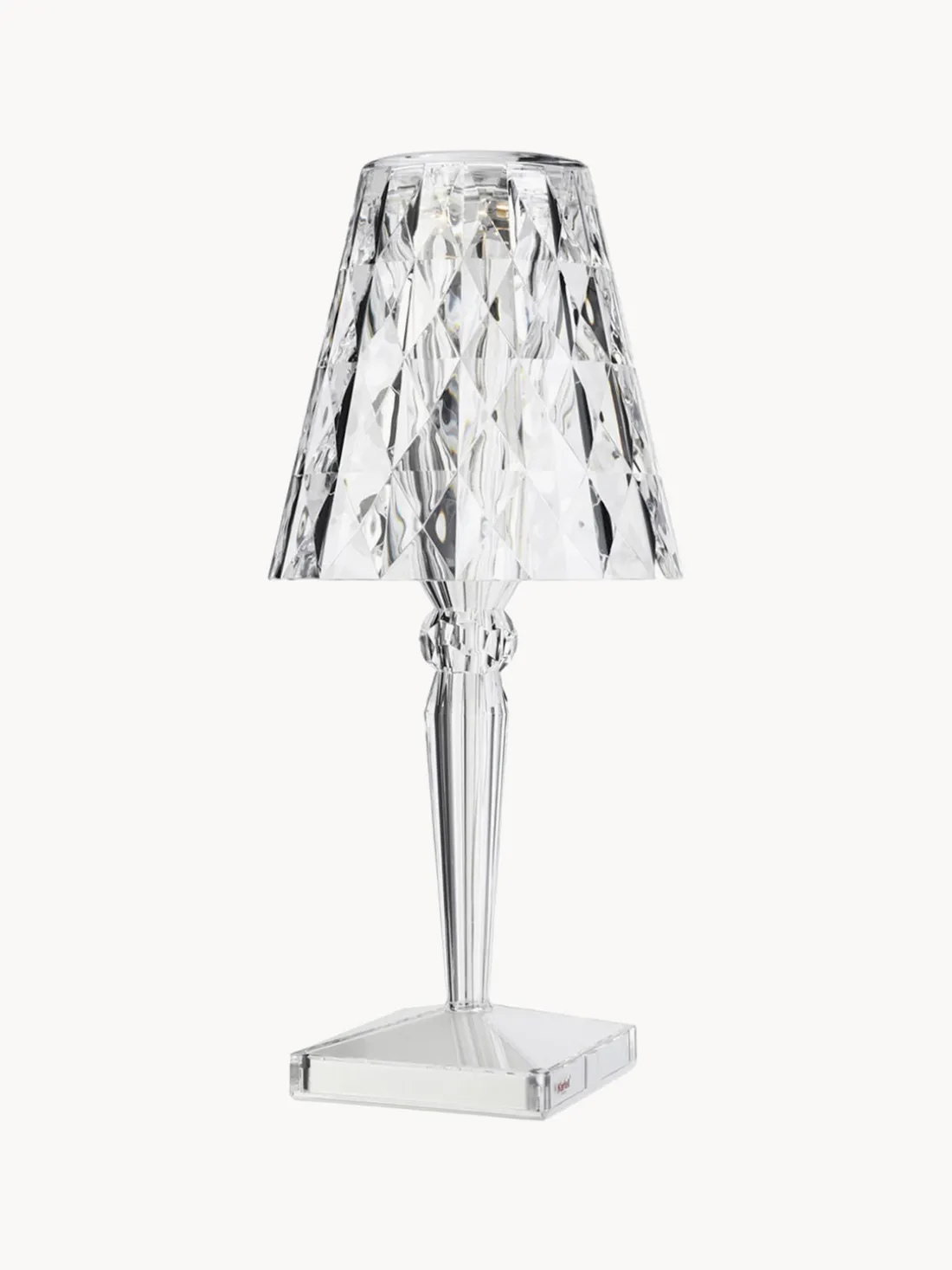 Lámpara de mesa LED regulable Big Battery, Al 37 cm