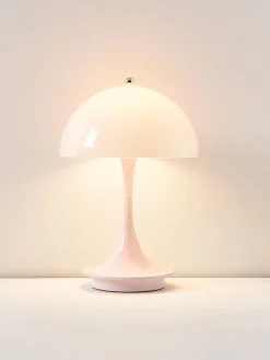 Lámpara de mesa LED regulable Panthella de diseño Verner Panton, 24 cm, portátil