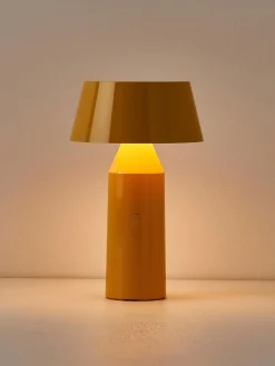 Lámpara de mesa LED regulable con pantalla ajustable Bicoca, pórtatil