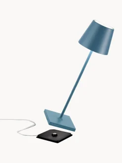 Lámpara de mesa LED regulable Poldina, portátil