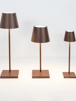 Lámpara de mesa LED regulable Poldina, portátil