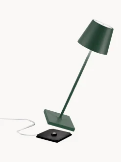 Lámpara de mesa LED regulable Poldina, portátil