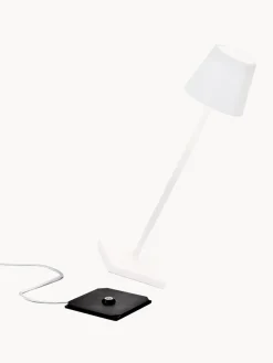 Lámpara de mesa LED regulable Poldina, portátil