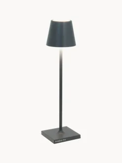 Lámpara de mesa LED regulable Poldina, portátil