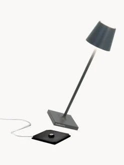 Lámpara de mesa LED regulable Poldina, portátil