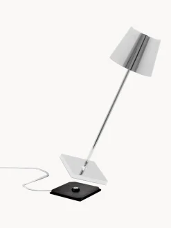 Lámpara de mesa LED regulable Poldina, portátil