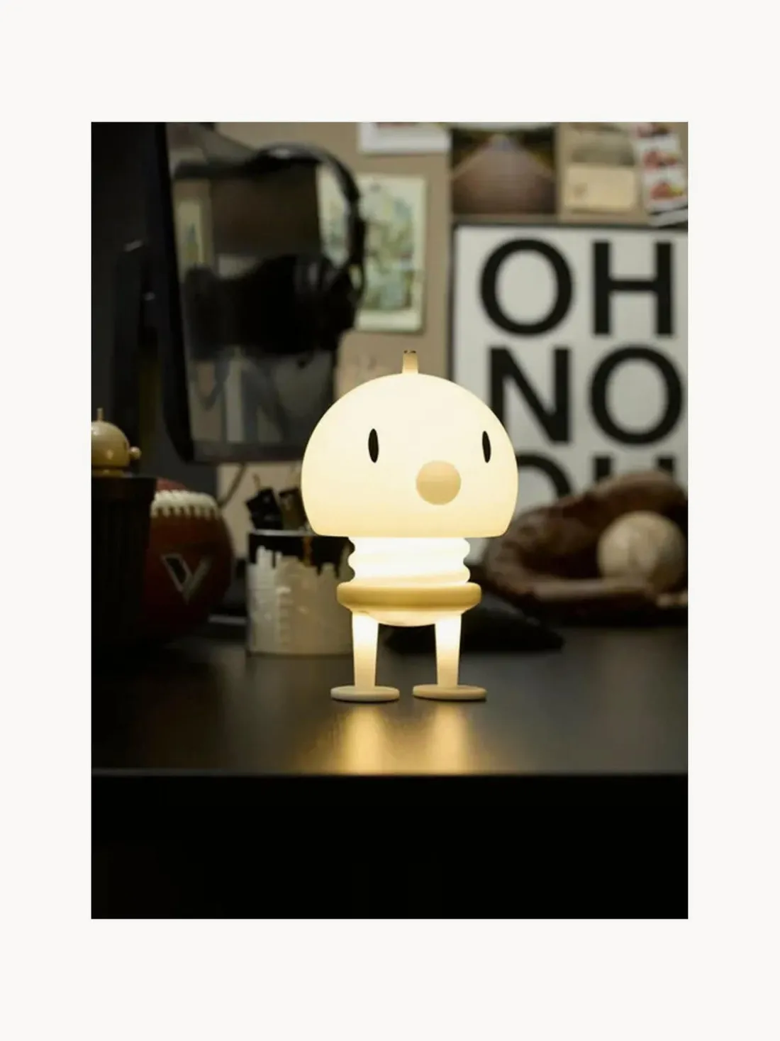 Lámpara de mesa LED regulable Choco, portátil