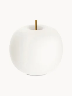 Lámpara de mesa LED soplada Kushi, portátil