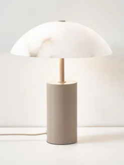 Lámpara de mesa pequeña de alabastro Essi