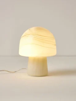 Lámpara de mesa pequeña con efecto mármol Talia