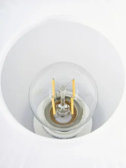 Lámpara de mesa pequeña de vidrio opalino Charles