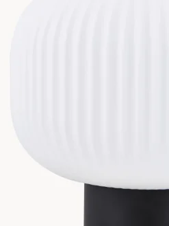 Lámpara de mesa pequeña de vidrio opalino Charles