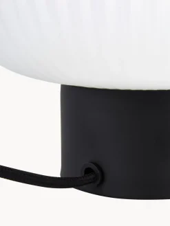 Lámpara de mesa pequeña de vidrio opalino Charles