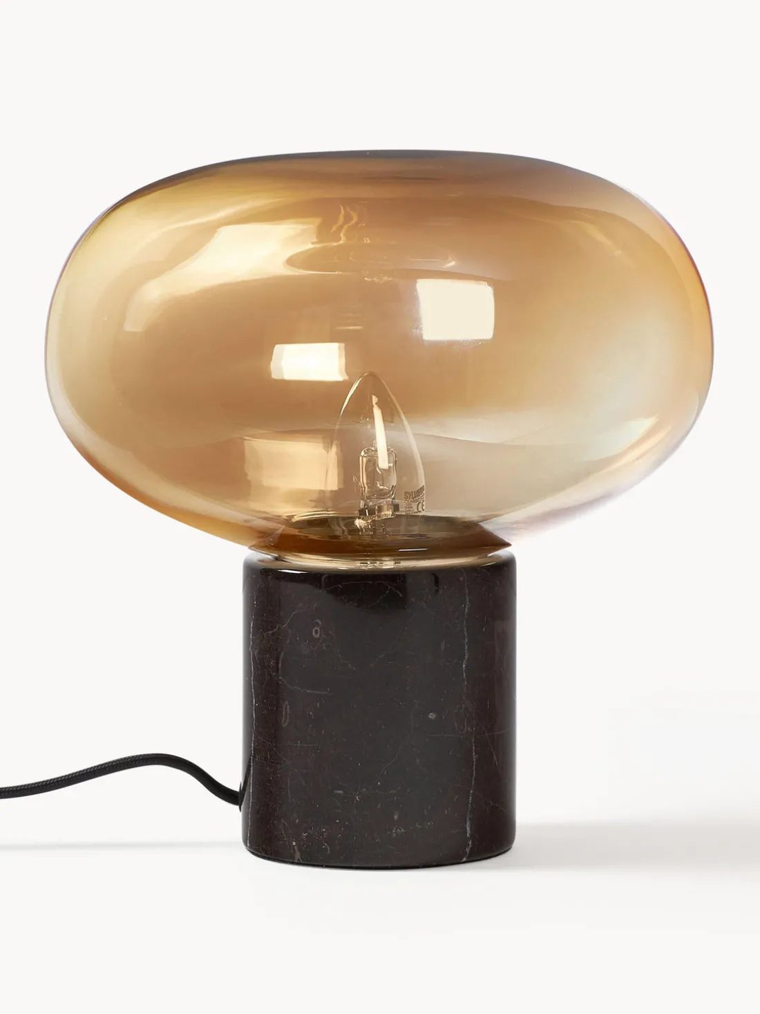 Lámpara de mesa pequeña de mármol Alma