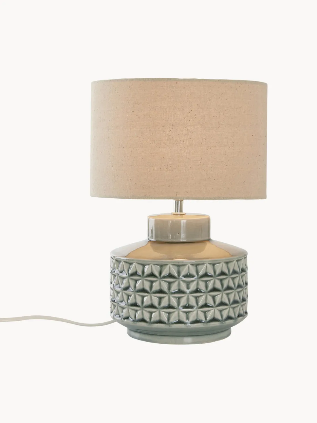 Lámpara de mesa pequeña de cerámica Monica