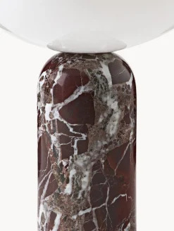 Lámpara de mesa pequeña de mármol Kizu, portátil