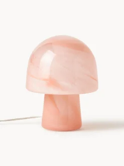 Lámpara de mesa pequeña efecto mármol Talia