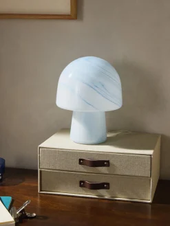 Lámpara de mesa pequeña en look mármol Talia