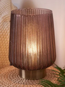 Lámpara de mesa pequeña LED Pretty Glamour, con temporizador, portátil